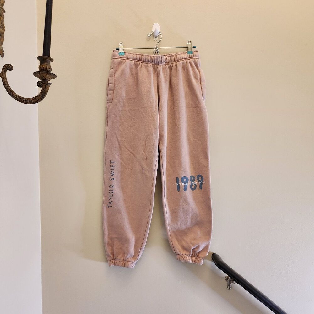 Taylor Swift 1989 Tour Merch Jogger Sweatpants Women’s S Taylor's Version Pink